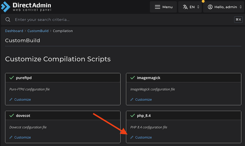 DirectAdmin, PHP 8.4 and Ubuntu: Adding AVIF support