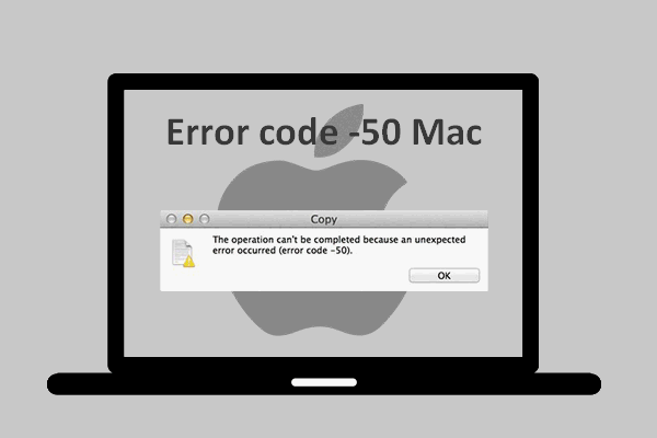 Fix Mac Error Code 50