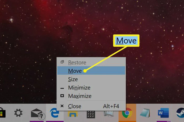 Move a Window That Is Off-Screen in Windows 11