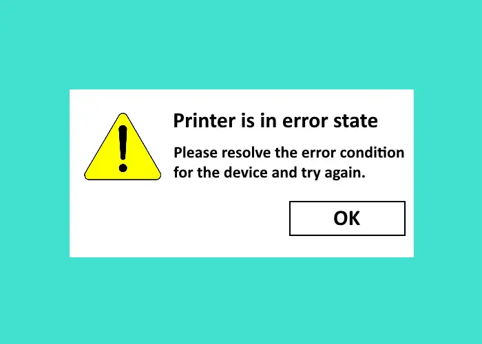 Printer in Error State