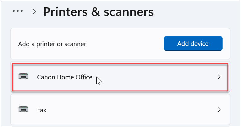 Rename a Printer in Windows 11