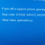 fix system service exception igdkmd64.sys error on windows